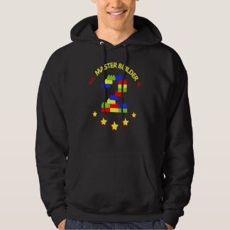 Master Builder Cute Block Building 2nd Birthday Fo Hoodie