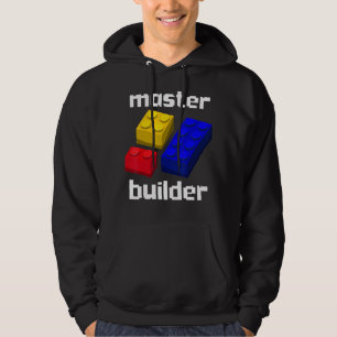 Master Builder Cute Block Building Kids Toys Brick Hoodie