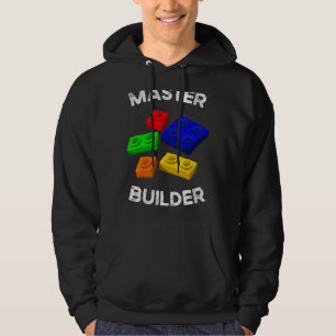Master Builder Cute Block Building Kids Toys Brick Hoodie