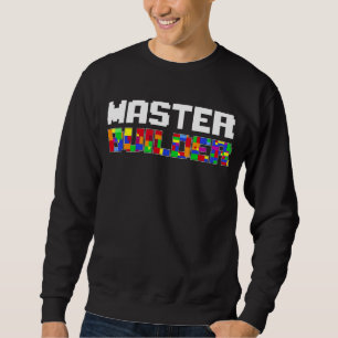 Master Builder Cute Block Building Kids Toys Brick Sweatshirt