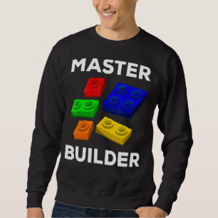 Master Builder Cute Block Building Kids Toys Brick Sweatshirt