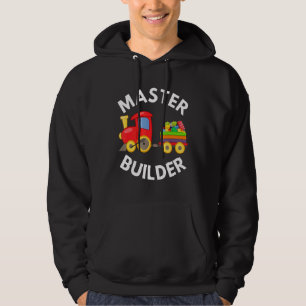 Master Builder Cute Block Building Locomotive Hoodie