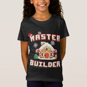 Master Builder Gingerbread House Construction Deco T-Shirt