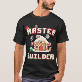 Master Builder Gingerbread House Construction Deco T-Shirt