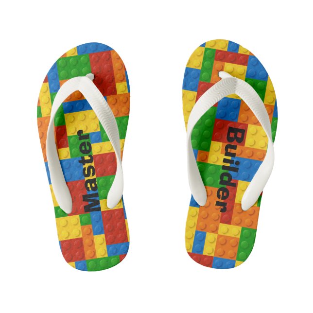 Master Builder Kids Blocks - Flip Flops (Footbed)