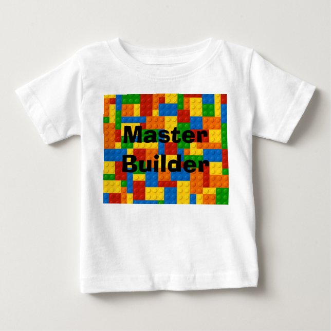 Master Builder Kids Blocks - Sweatshirt Baby T-Shirt (Front)
