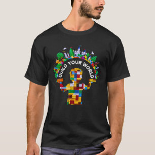 Master Builder Kids Building Blocks Brick Toys Bir T-Shirt