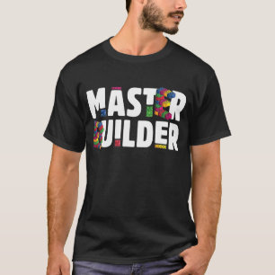Master Builder Kids Building Blocks Bricks squad f T-Shirt