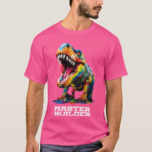 Master Builder Kids Building Blocks Toy Master Din T-Shirt