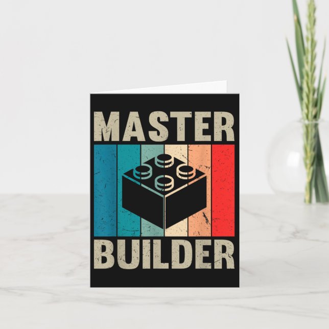 Master Builder Recto Boys Building Blocks Set Toys Card (Front)