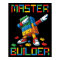 Master Builder Tee Dabbing Blocks Bricks Building 