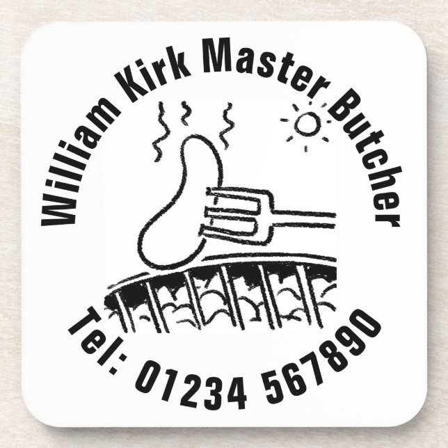 Master Butcher Coaster (Front)