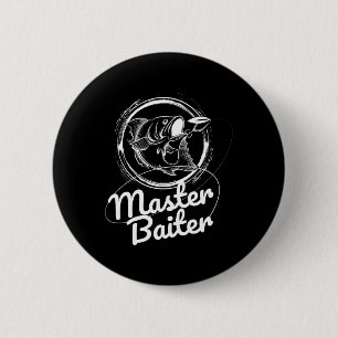 Master Byiter Fishing Shirt 6 Cm Round Badge