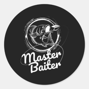 Master Byiter Fishing Shirt Classic Round Sticker