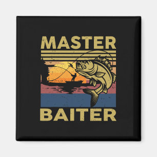 Master Byiter Fishing-shirt Funny Grandpa B Dad Gi Magnet