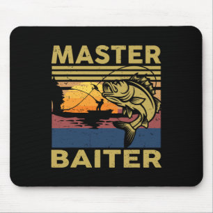 Master Byiter Fishing-shirt Funny Grandpa B Dad Gi Mouse Mat
