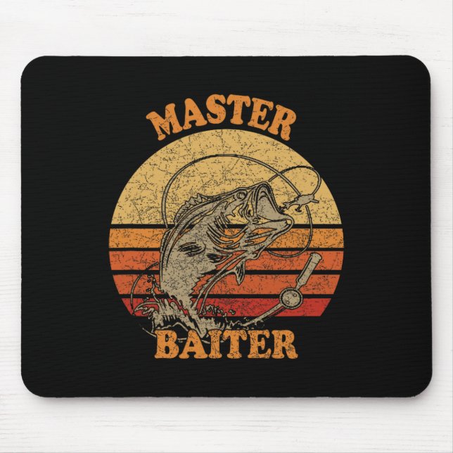 Master Byiter Funny Fishing  Mouse Mat (Front)