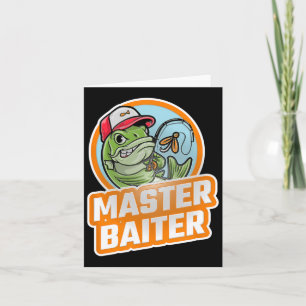 Master Byiter Vintage B Fishing Funny Angler 1 Card