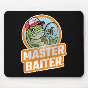 Master Byiter Vintage B Fishing Funny Angler 1 Mouse Mat
