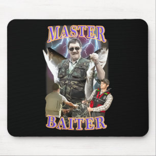 Master Byiter Vintage B Fishing Funny Angler  Mouse Mat