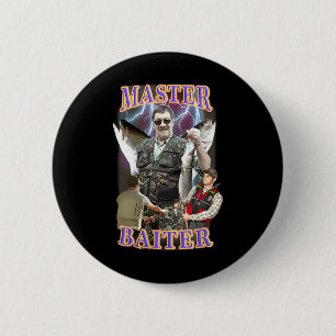Master Byiter Vintage Byss Fishing Funny Angler 6 Cm Round Badge