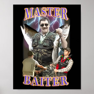 Master Byiter Vintage Byss Fishing Funny Angler Poster