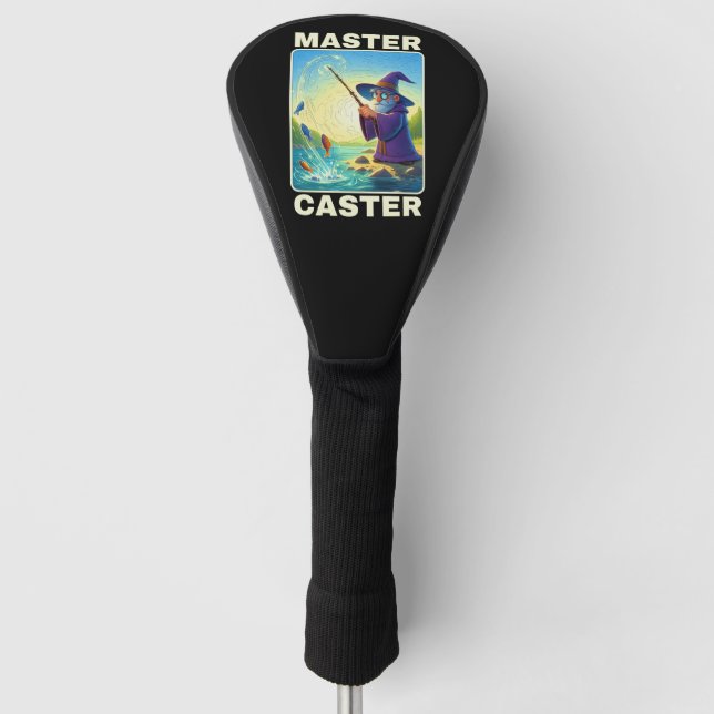 Master Caster - Magic Fishing Wizard Golf Head Cover (Front)