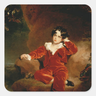 Master Charles William Lambton, 1825 Square Sticker