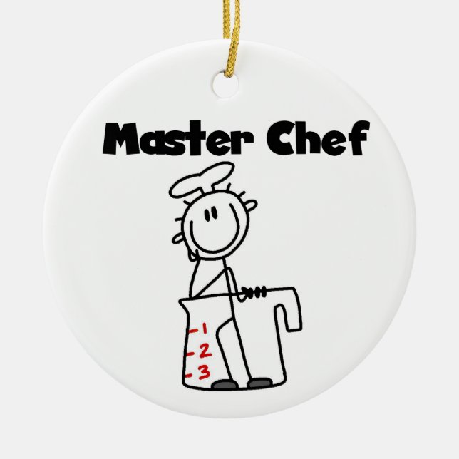 Master Chef Ceramic Tree Decoration (Front)