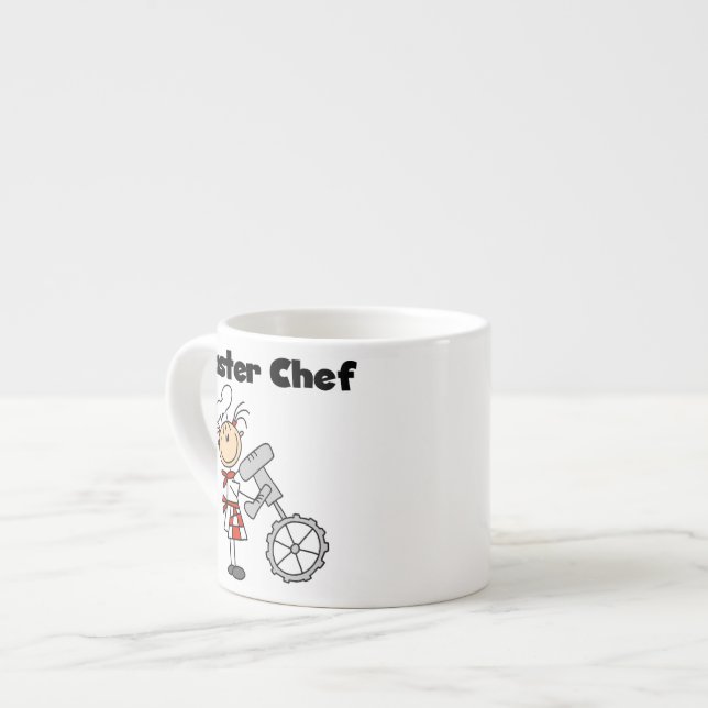 Master Chef - Female Espresso Cup (Front Left)