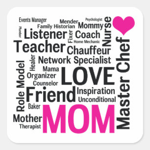 Master Chef Mum - Mother's Day Appreciation Square Sticker