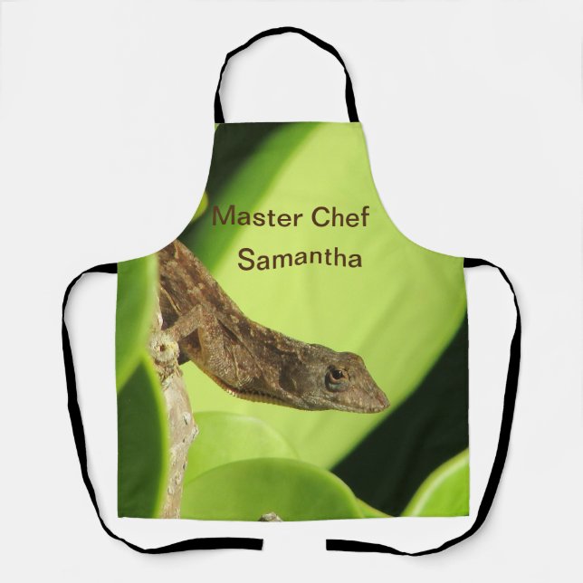 Master Chef Tropical Animal Brown Gecko Apron (Front)
