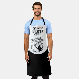 Master Chef, with Name - Gift Apron