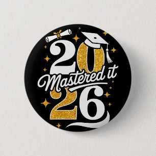 Master Cl Of 2026 Graduation Gifts Masters Degree 6 Cm Round Badge