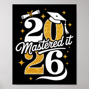Master Cl Of 2026 Graduation Gifts Masters Degree Poster