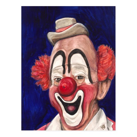 Master Clown Lou Jacobs Postcard
