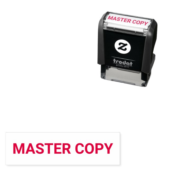 Master Copy Template Self-inking Stamp (In Situ)