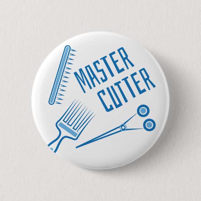 Master Cutter 6 Cm Round Badge (Front)