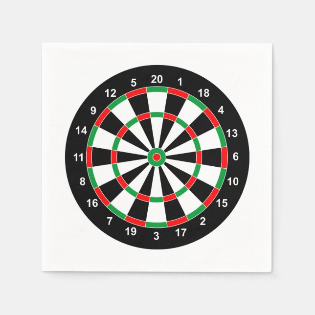 Master Darts Board Basic Round Target Classic game Napkin (Front)