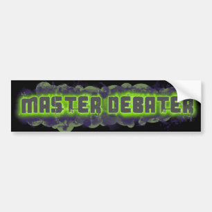 Master Debater Bumper Sticker