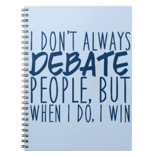 Master Debater Funny Speech and Debate Team Notebook