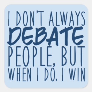 Master Debater Square Sticker