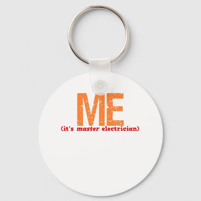 Master Electrician Description Key Ring (Front)