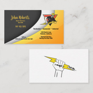 Master Electrician Electrical Business Card