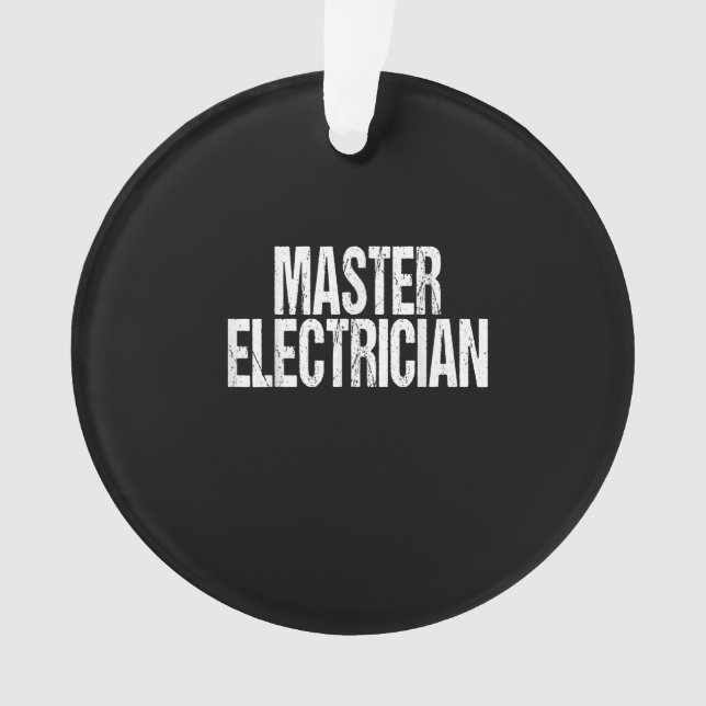Master Electrician Event Equipment Setup Team Ornament (Front)