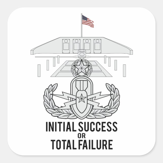 Master EOD and Memorial Square Sticker (Front)