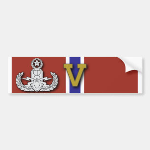 Master EOD Bronze Star "V" Bumper Sticker