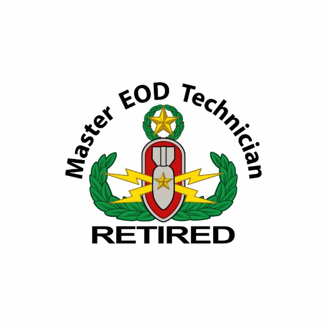 Master EOD in colour Retired Standing Photo Sculpture (Front)