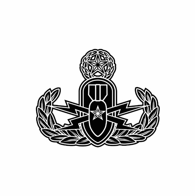 Master EOD stencil Standing Photo Sculpture (Front)