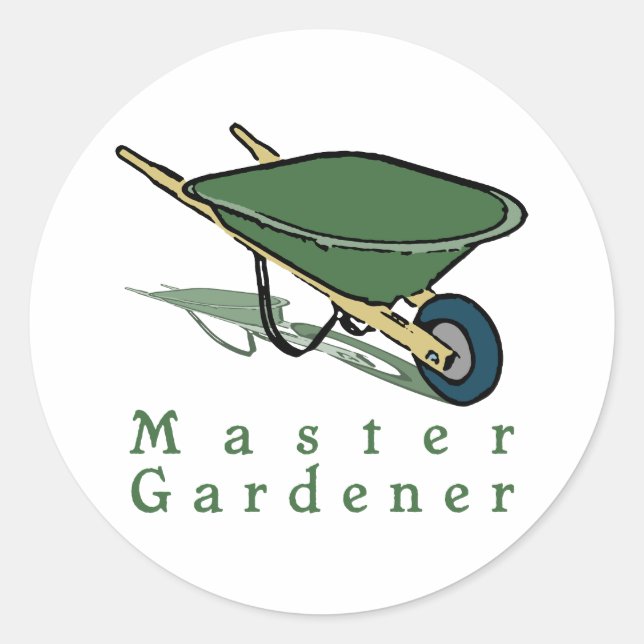 Master Gardener Classic Round Sticker (Front)